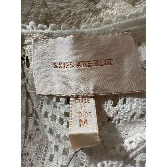 Skies Are Blue Women's M Ombré Lace Sleeveless Knee Dress Multicolor - Picture 5 of 8